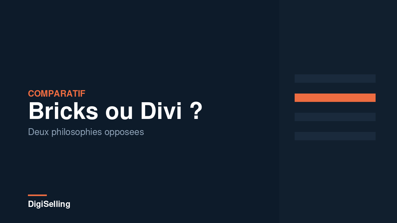 Bricks vs Divi : deux approches opposees