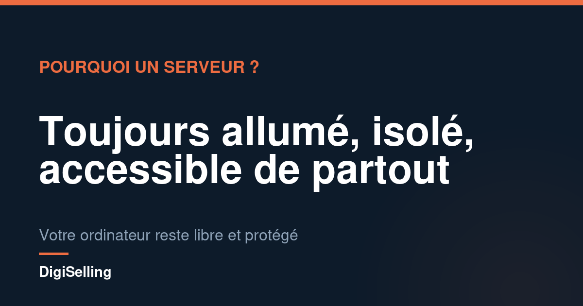 Schéma expliquant pourquoi héberger Claude Code sur un VPS plutôt que sur son ordinateur
