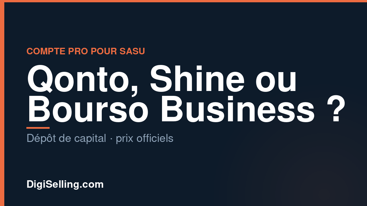 Compte pro pour SASU