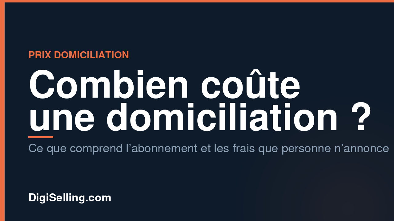 Coût d’une domiciliation d’entreprise