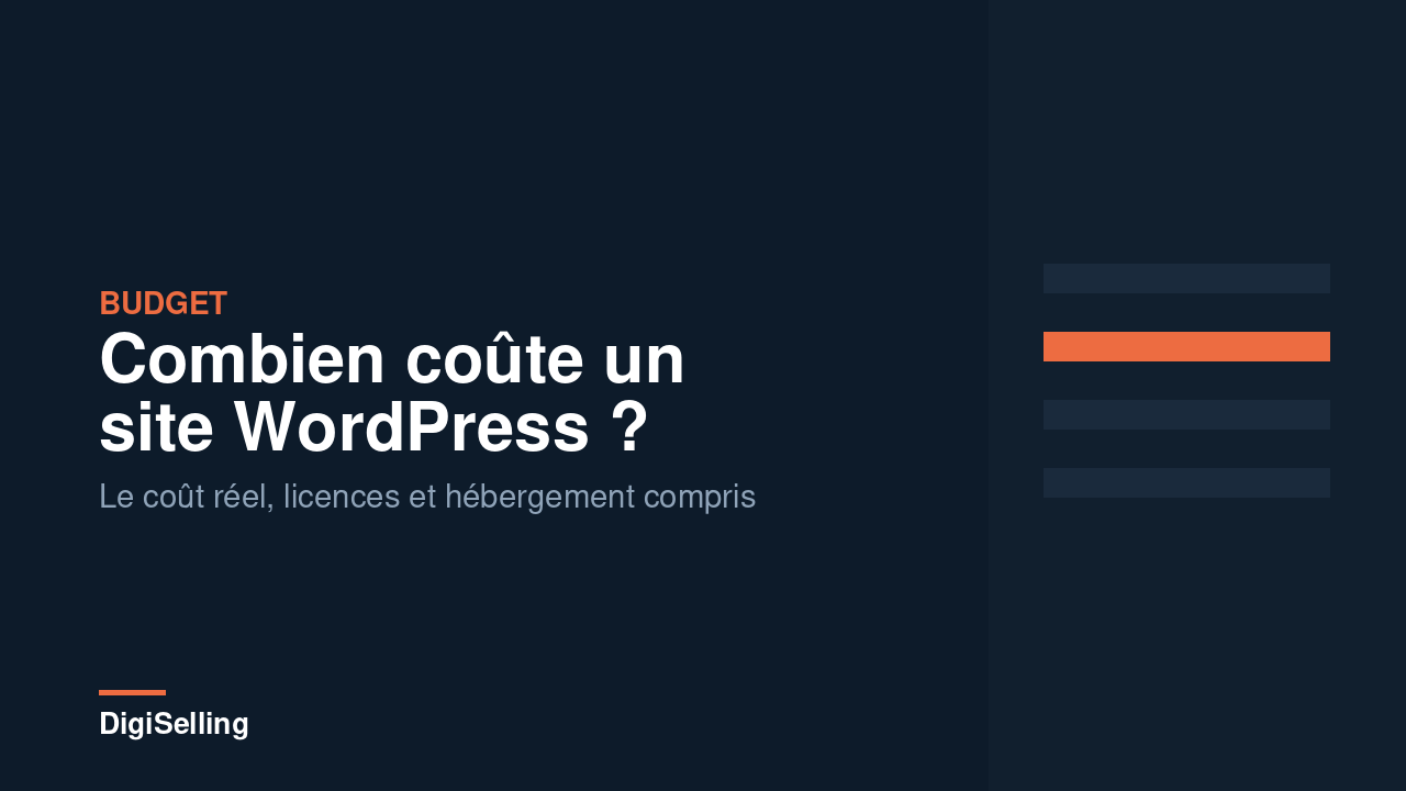 Coût d’un site WordPress : le budget réel