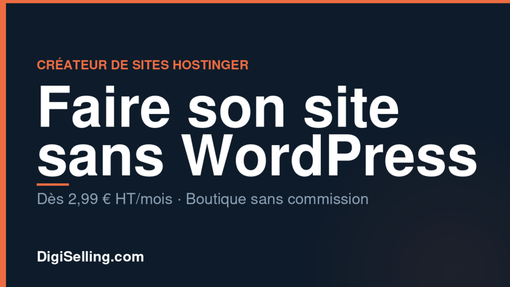 Créateur de sites Hostinger avis