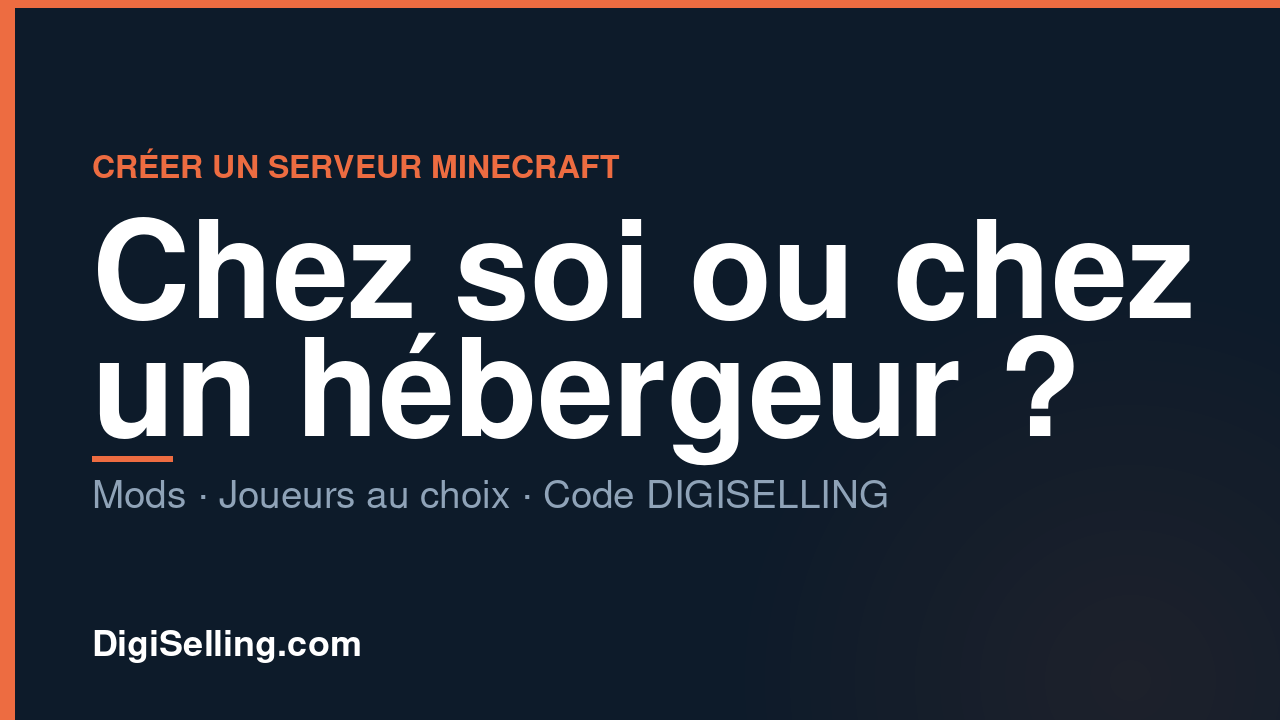 Créer un serveur Minecraft