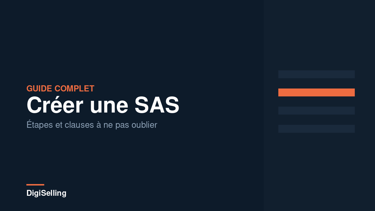 Guide pour créer une SAS avec les clauses statutaires indispensables