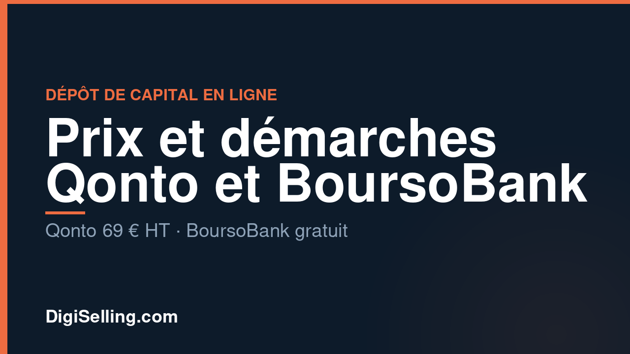 Dépôt de capital en ligne
