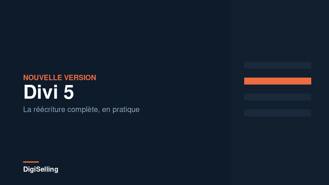 Divi 5 : ce que change la réécriture
