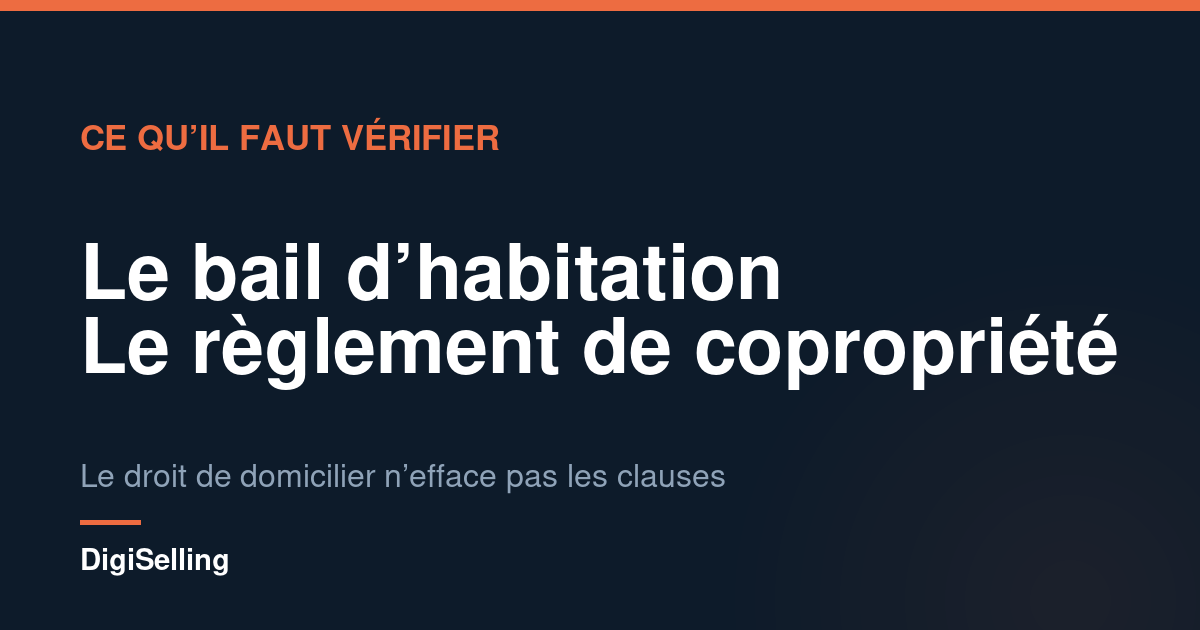Schéma des deux documents à vérifier avant de domicilier son entreprise à son domicile
