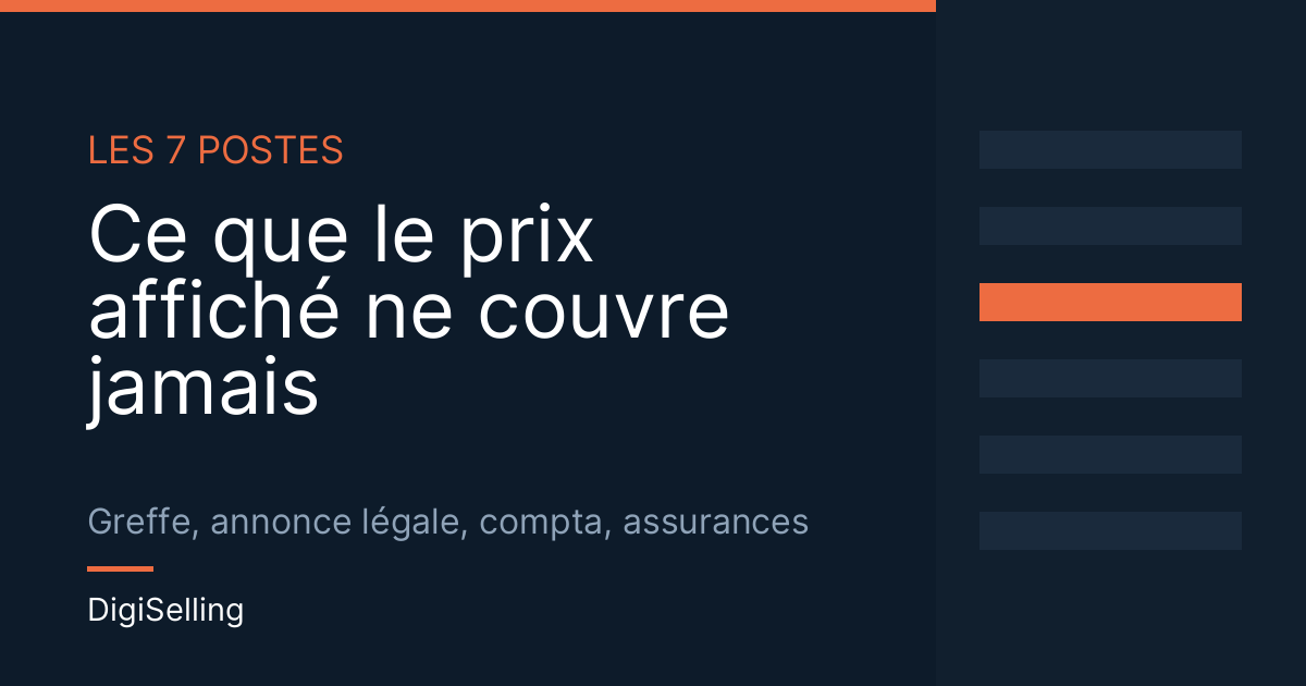 Frais cachés création entreprise : les postes oubliés
