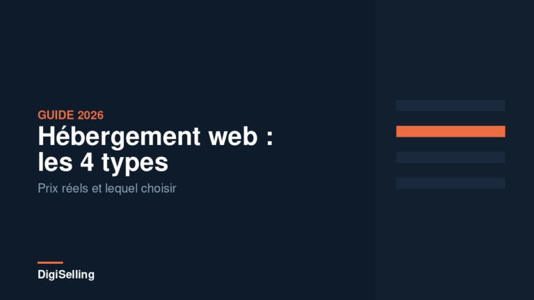Les quatre types d’hébergement web avec leurs prix réels et leurs cas d’usage