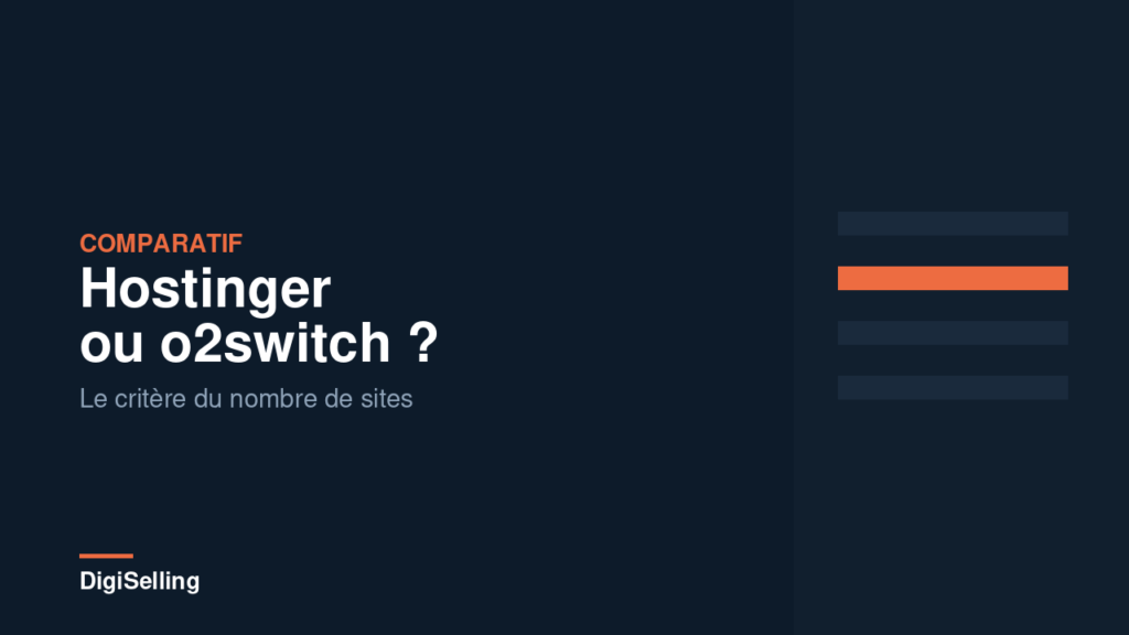 Comparatif des hébergeurs Hostinger et o2switch pour un site WordPress