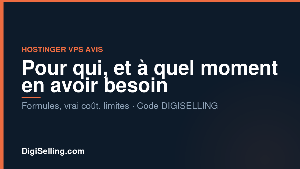Hostinger VPS avis
