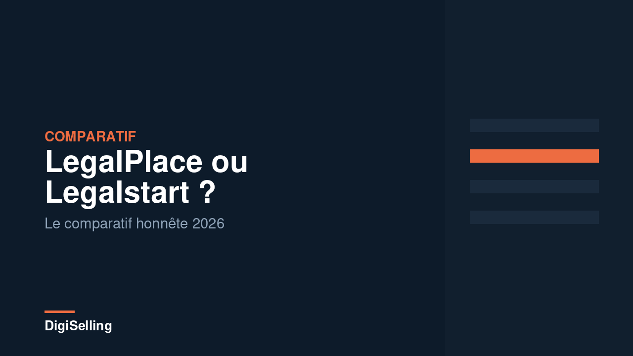 LegalPlace ou Legalstart : le comparatif 2026