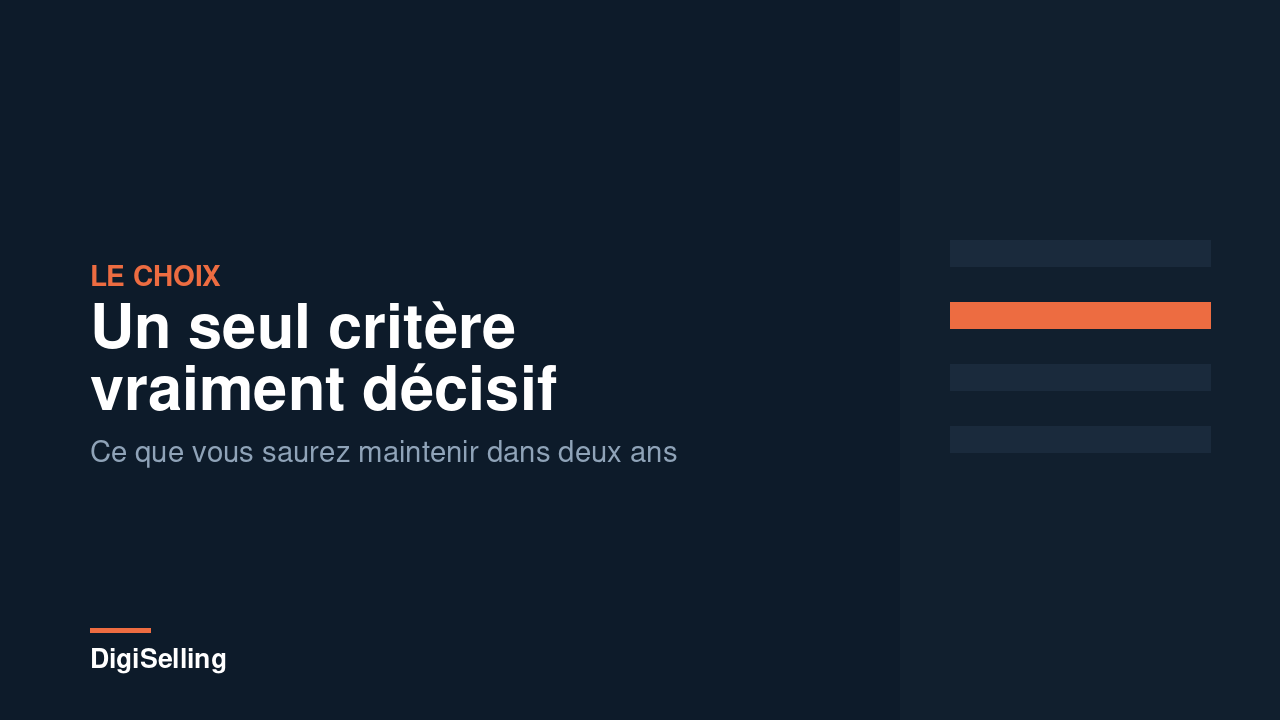Constructeurs WordPress : le critère qui compte