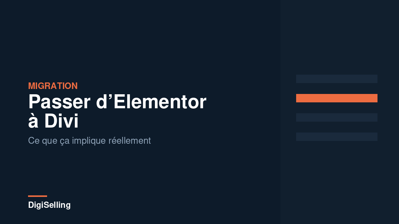 Passer d’Elementor à Divi : la migration en pratique