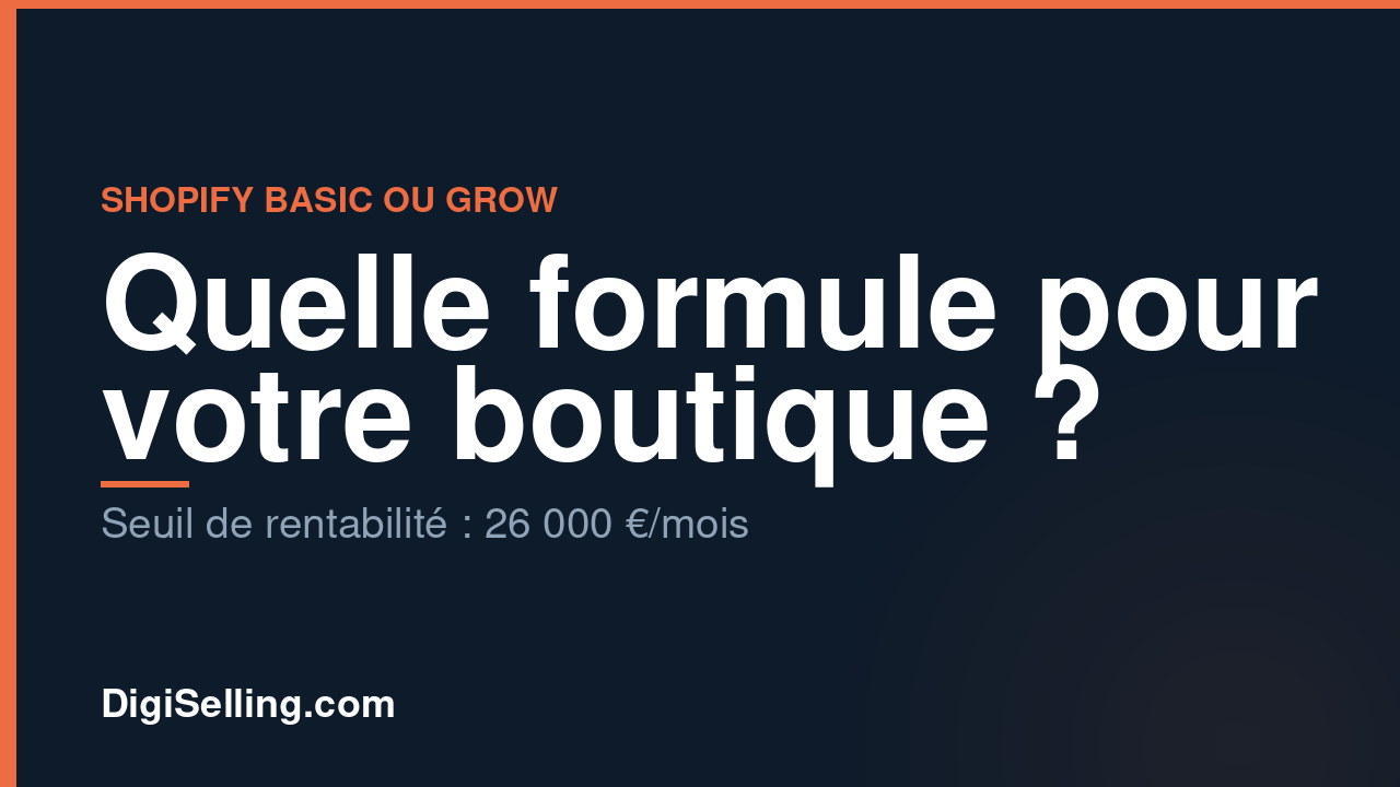 Shopify Basic ou Grow