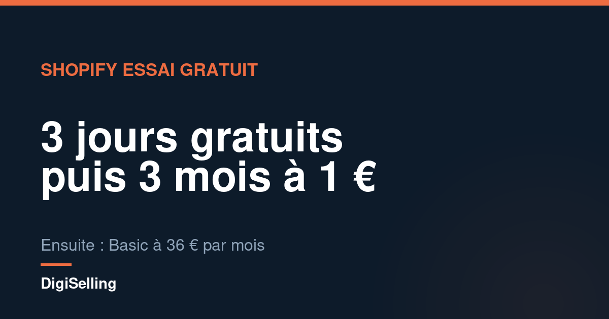 Schéma de l’offre de démarrage Shopify