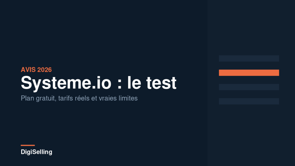 Systeme.io avis 2026 : plan gratuit, tarifs et limites
