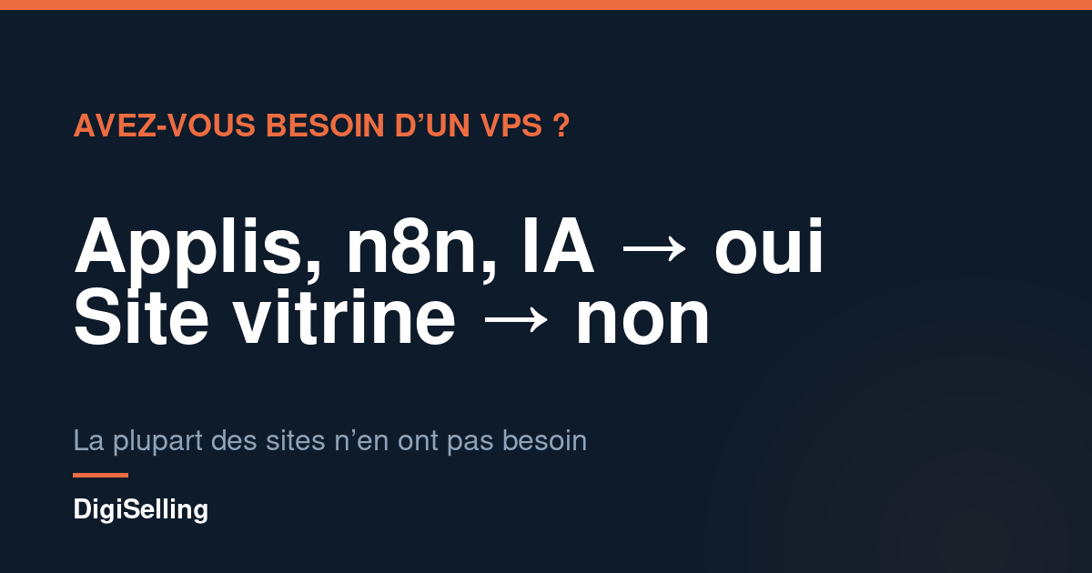 Schéma Hostinger VPS : dans quels cas un VPS est nécessaire, et quand un hébergement mutualisé suffit